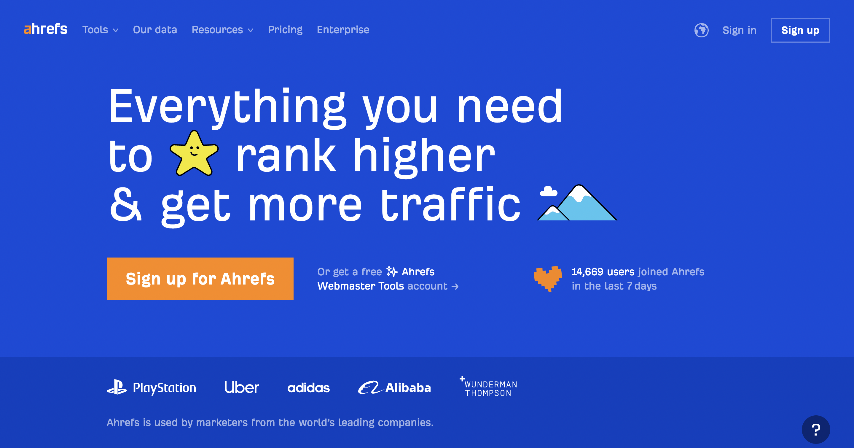 SpyFu competitor Ahrefs