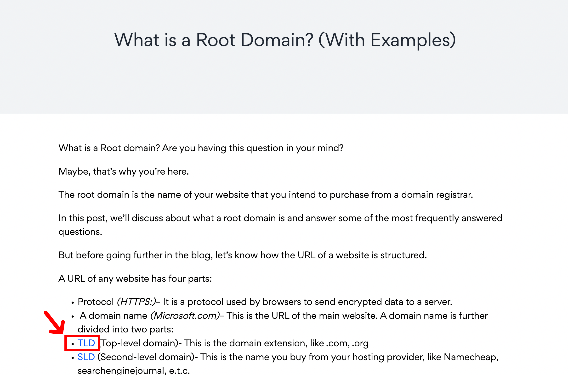 What is an Inbound link example