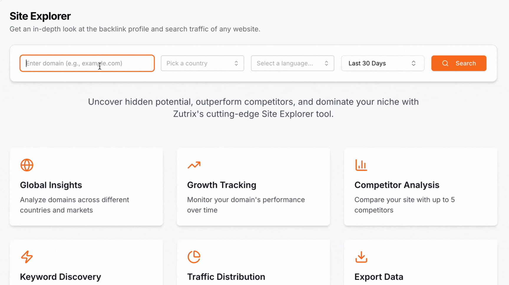 site explorer