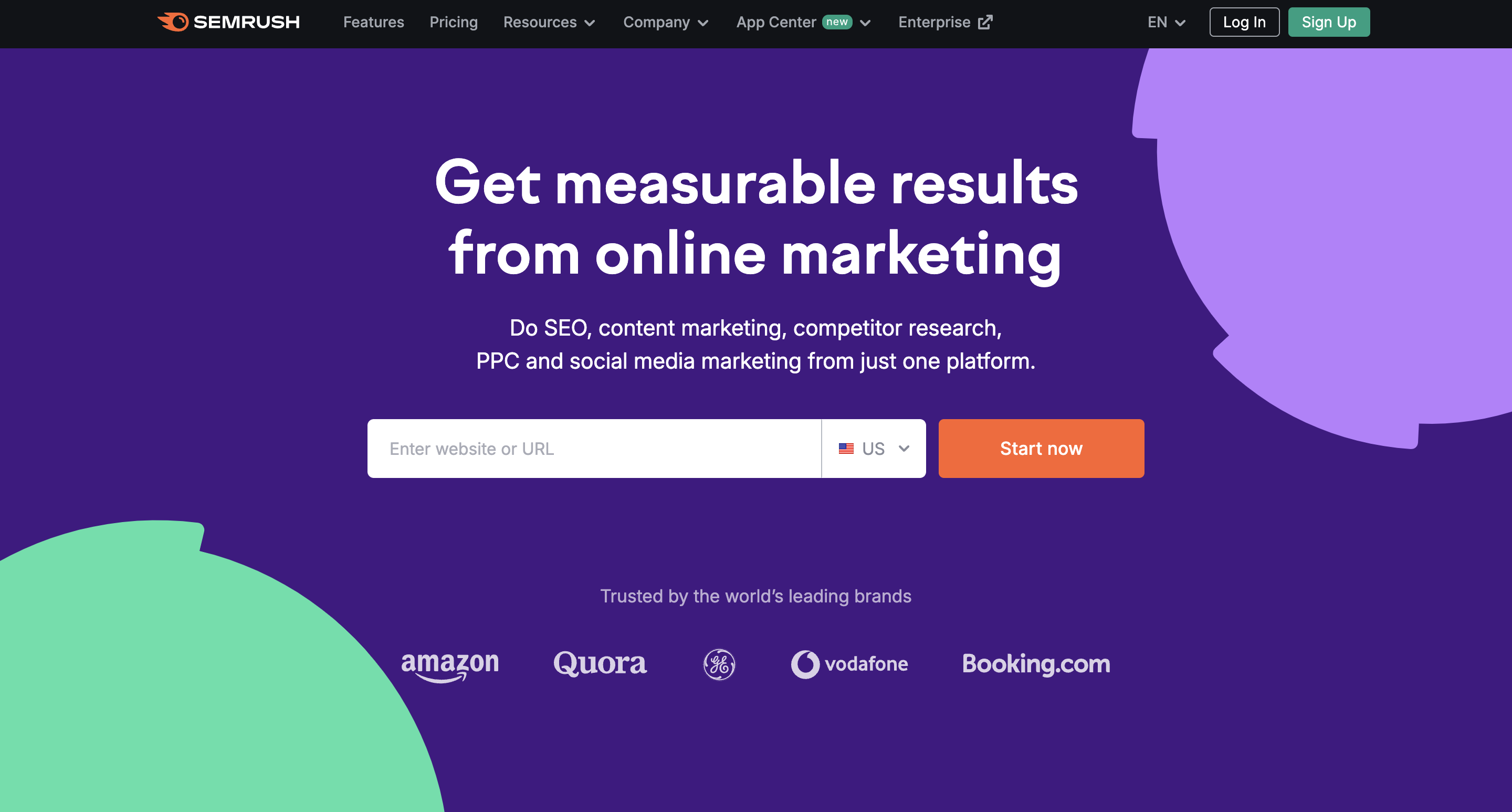 SEMRush SEO reporting feature