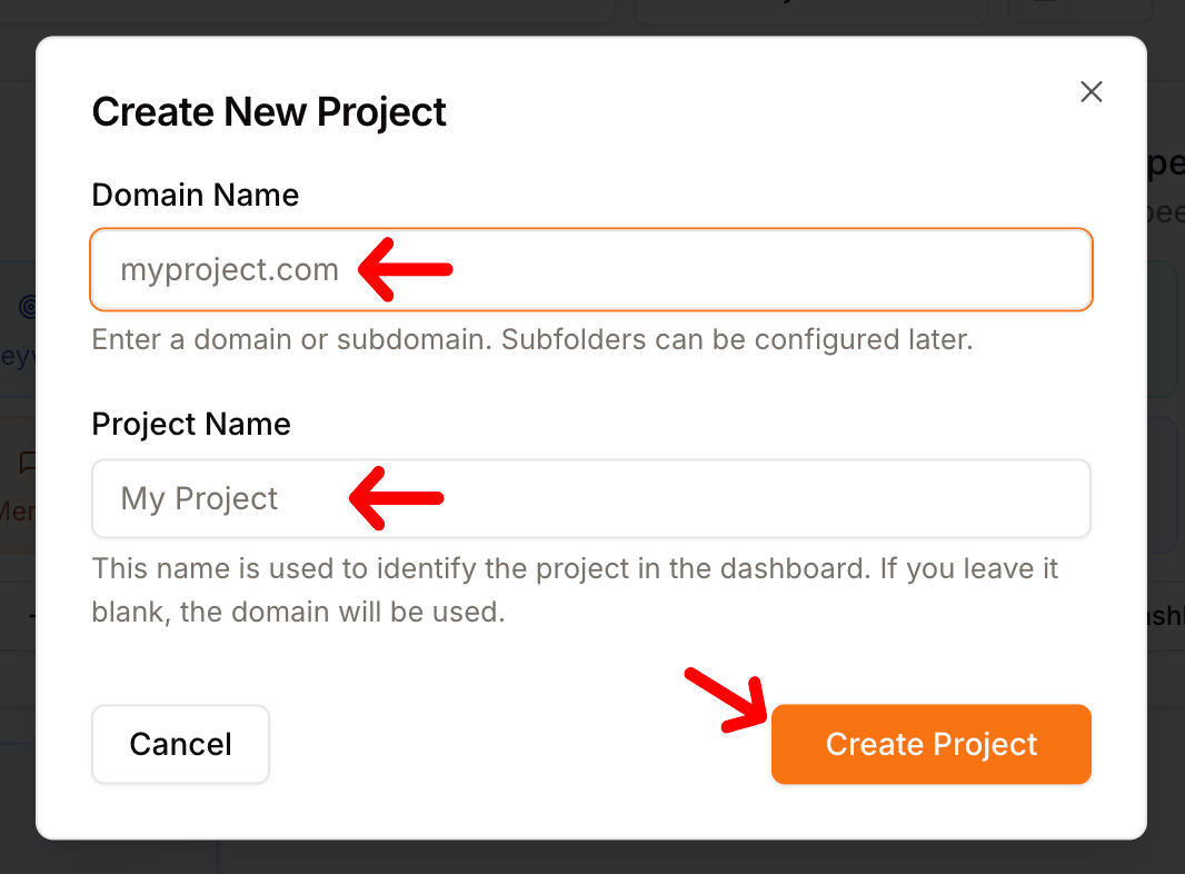 Create project