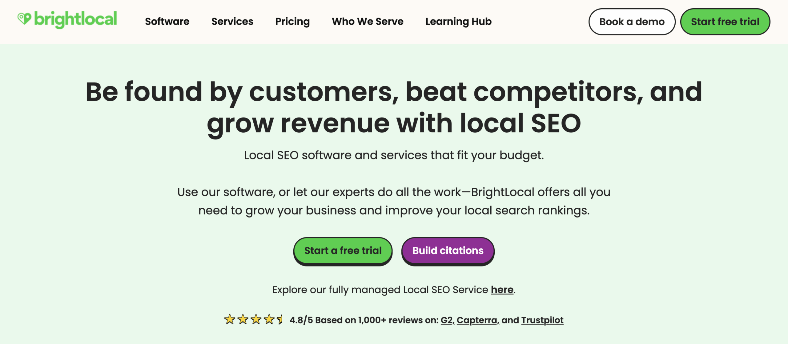 Local rank tracking software