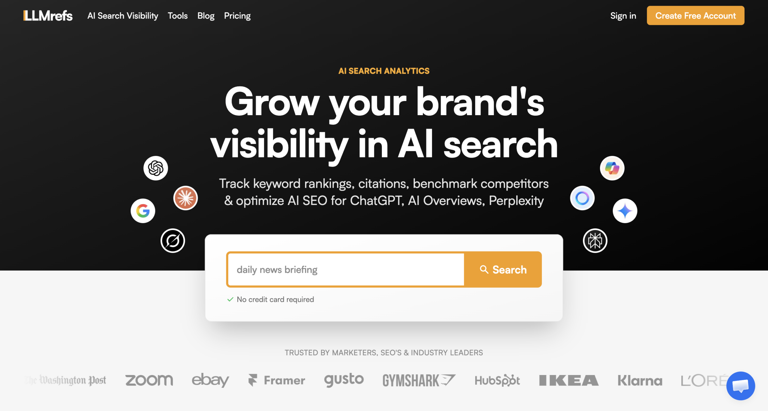LLMrefs Ai tracking tool