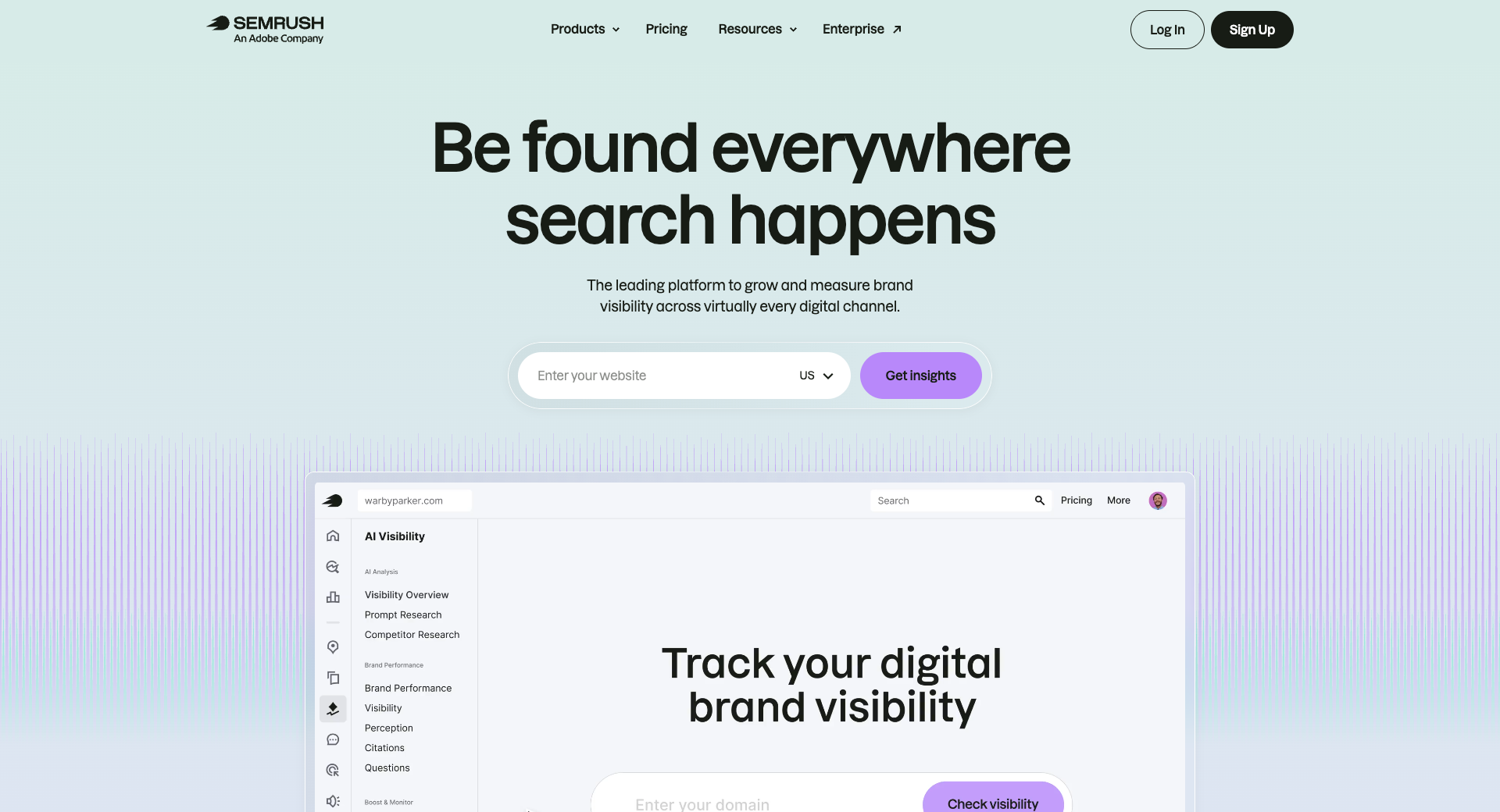 SEMRush AI search tool